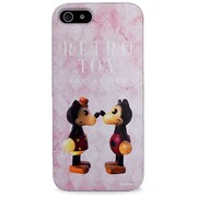 カスタムカバースライドiPhone5用 Dレトロ ピンク [iPhone5用]