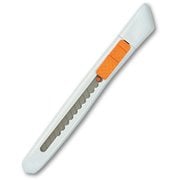 カッターナイフS ブリスターパック入 ホワイト CU-001N WH