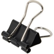 CP-106-10P [ダブルクリップ 豆 徳用パック 100個入 ブラック]