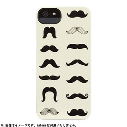 GB35945 [Mustachio iPhone5-BLK ECU-Black Ecru]