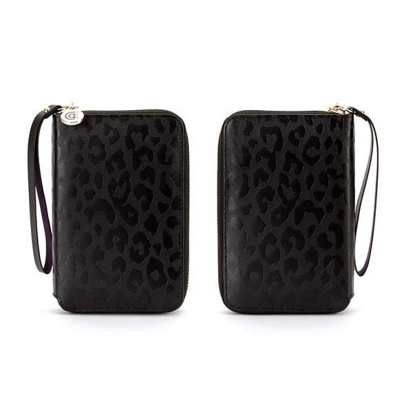 GB35605 [Moxy BigCat Zip Wallet BLK PRP-Black Purple]
