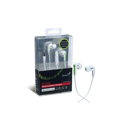 HS-i220WH [Genius Noise Isolation Headset for Apple ホワイト]