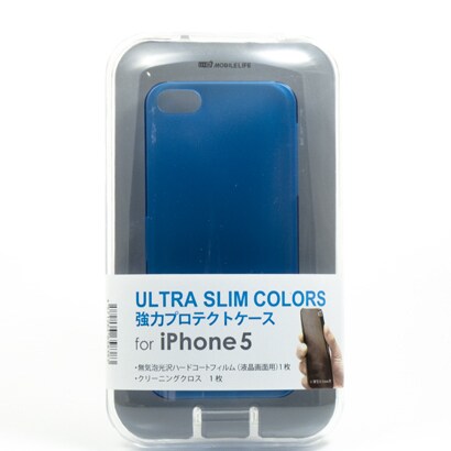 MLC-iP12-USBL [iPhone5ケース ULTRASLIM ブルー]