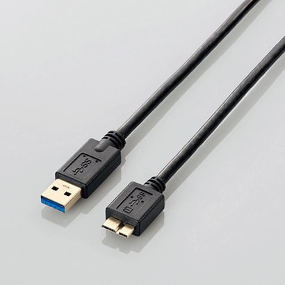 USB3.0ケーブル(A-microB) 2.0m ブラック USB3-AMB20BK