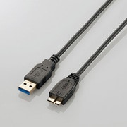 極細USB3.0ケーブル(A-microB) 1.5m ブラック USB3-AMBX15BK