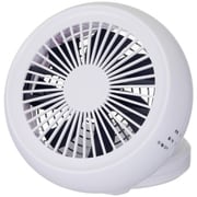 充電式 コンパクトデスク扇風機　ホワイト　4電源対応　 NPM-1083B(WH)