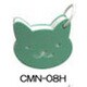 アニマルカードメモ　ネコ グリーン CMN-08H