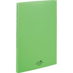 AQUA DROPs クリヤーブック ポケット交換タイプ A4 15枚収容 黄緑 N5015-6