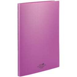 AQUA DROPs クリヤーブック ポケット交換タイプ A4 15枚収容 藤 N5015-10