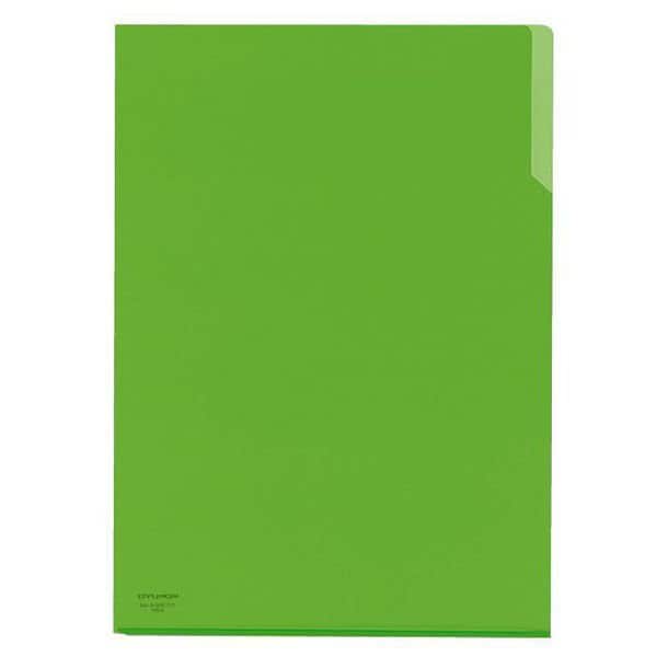 クリヤーホルダー10（テン） PP A4 黄緑 フ-T750-4