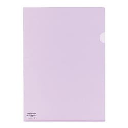 クリヤーホルダー スーパークリヤー10 PP A4 ライトバイオレット フ-TC750N-4