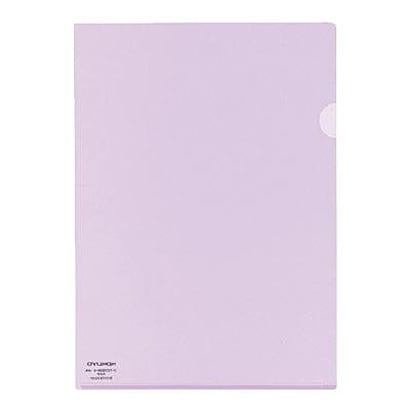 クリヤーホルダー スーパークリヤー10 PP A4 ライトバイオレット フ-TC750N-4