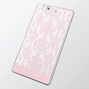 PD-SO02PVT1 [docomo Xperia Z SO-02E用シェルカバー for Girl ダマスク ピンク]