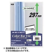 カラーバーファイル A4ジャストサイズ 10セット スカイ CBY297-13