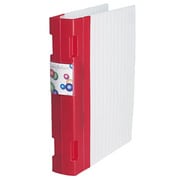 kebaナノファッション Wプロングファイル A4 レッド KNF-552-04