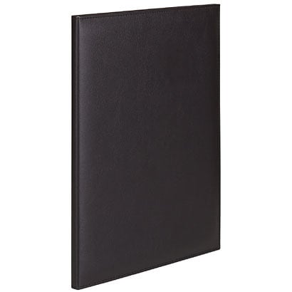 シンセティックレザーファイル A4 10ポケット 黒 SLF-10-01