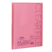 A4クリアーファイル20P クリアピンク 103104001