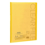 A4クリアーファイル20P クリアイエロー 103104003