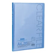 A4クリアーファイル20P クリアブルー 103104006