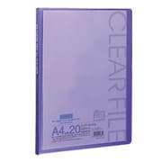 A4クリアーファイル20P クリアパープル 103104007