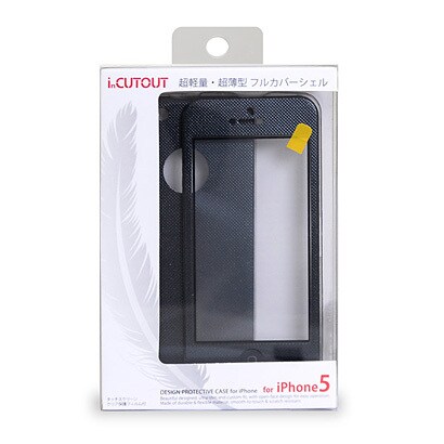 iC066BK-C [iPhone 5/5s用 超軽量・超薄型フルカバーシェル BK]