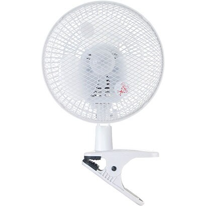 クリップ扇風機 18cm ホワイト YCS-C183 W