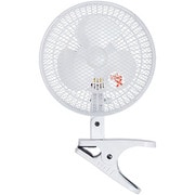 クリップ扇風機 15cm ホワイト YCS-A153 W