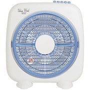 ボックス扇風機(押しボタンスイッチ)  25cm ホワイトブルー YBS-B254 WA