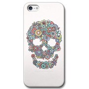 OSSL-I5-026 [iPhone5ケース Flowers Skull]