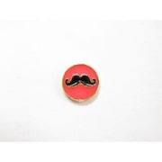 蓄光メタルボタンステッカー ヒゲ PK