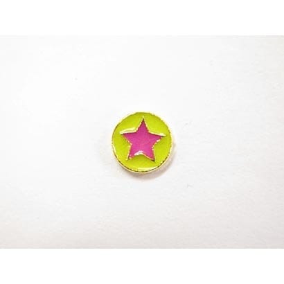 蓄光メタルボタンステッカー スター YE