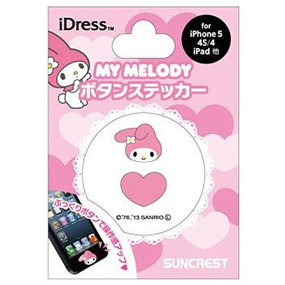 BS-04MM [iDressボタンステッカー マイメロディ ピンク]