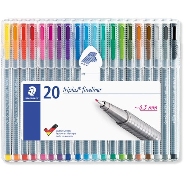 トリプラス ファインライナー 細書きペン 20色セット 334 SB20