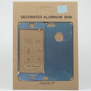 MLESC-AB02BL [iPhone5用アルミパネルREALALUMINUMSKIN ブルー]