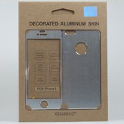 MLESC-AB03SL [iPhone5用アルミパネルREALALUMINUMSKIN シルバー]