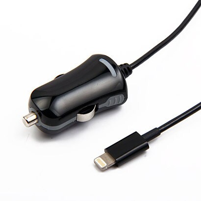 Lightningコネクタ付カーチャージャー BI-LITCARCH/BK