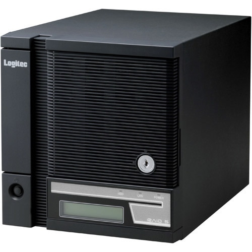 ソフトウェアRAID5システム搭載 Cube型NAS 4TB LSV-5S4T/4CQS