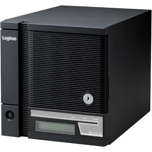 ソフトウェアRAID5システム搭載 Cube型NAS 8TB LSV-5S8T/4CQS