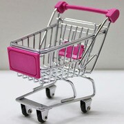 ミニカートストレージバスケット [S ピンク]