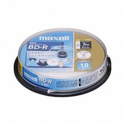録画用BD-R ひろびろ超美白レーベルディスク 1-4倍 25GB 10枚 スピンドル BR25VFWPB.10SP