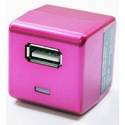 USB専用AC充電器 AC Charger Cube ピンク AKJ-SD1PK