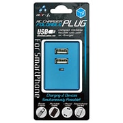 USB専用充電器 AC Charger Foldable PLUG ブルー AKJ-EUTW BL