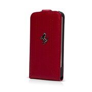 FEFFFLP5RE [iPhone5専用本革フリップケース Ferrari Genuine Leather Flip Case レッド]