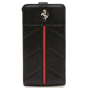 FECFFL5B [iPhone5専用本革フリップケース Ferrari Genuine Leather Flip Case ブラック]