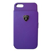 LB-HBFCIP5-DI/D1-PE [iPhone5専用カードホルダー付き本革カバー パープル]