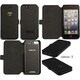LB-SSHFCIP5-DI/D1-BK [iPhone5専用 本革バックカバー Lamborghini Genuine Leather Ultra Slim Flip Case ブラック]