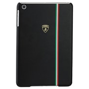 ランボルギーニ公式 iPad mini用ポリカーボネート・バックカバー Genuine Leather Flip case(back with full f ブラック LB-MPMIPDMI-TR/D1 BK