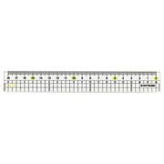 STAD 左利き用メタクリル直線定規18cm HS181L