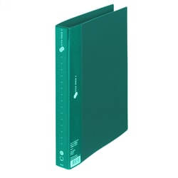 2リングファイル スーパーエコノミー 縦型 グリーン 210枚収納 FC-101RF