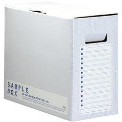 サンプルボックス エコノミータイプ 再生紙段ボール製 A4-E ブルー FL-001SB BL